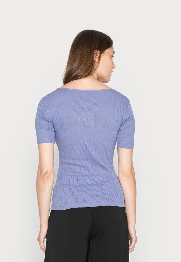 T-Shirt ANNA FIELD Anna Field Basic T-shirt Bleu Femme | VDJ-4412960